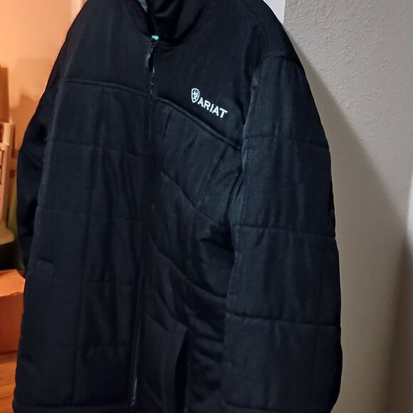 Ariat Crius Men's Hooded Insulated Winter Jacket Size Large Black **Read** - Picture 3 of 16